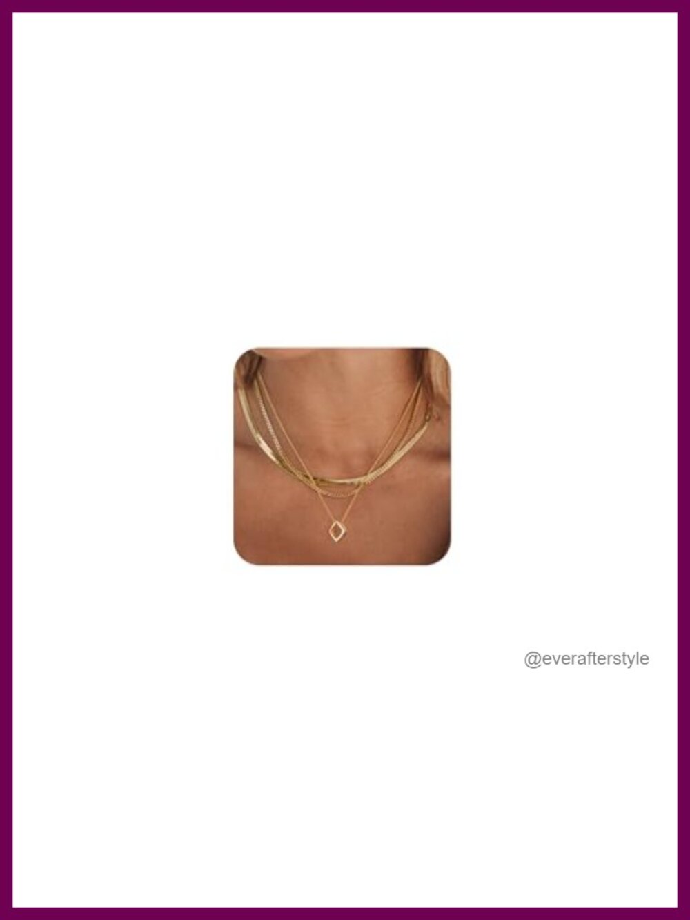 14k Gold Plated Layered Necklace Set for Women, Dainty Pendant with Snake &